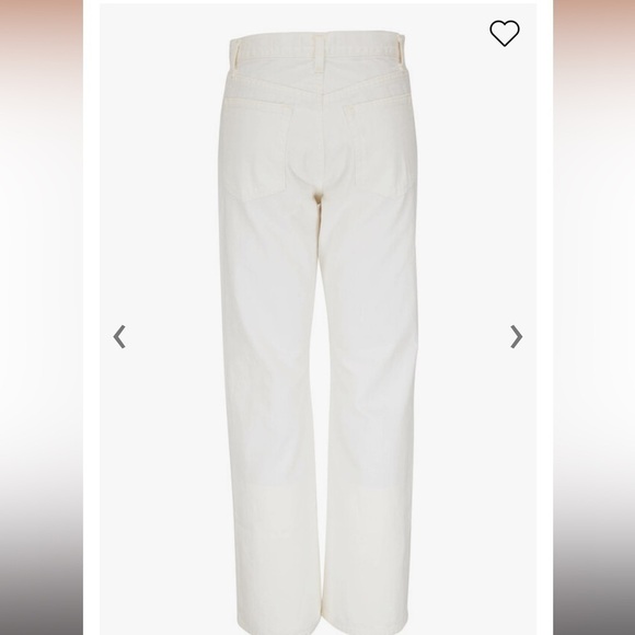 NILI LOTAN Juliet Cream wash button fly jeans - Picture 4 of 12